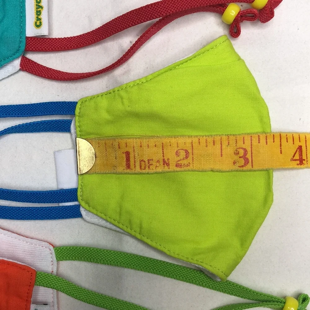 NEW Crayola Re-Usable Children’s Face Masks, 5 Colors, Includes Laundry Bag